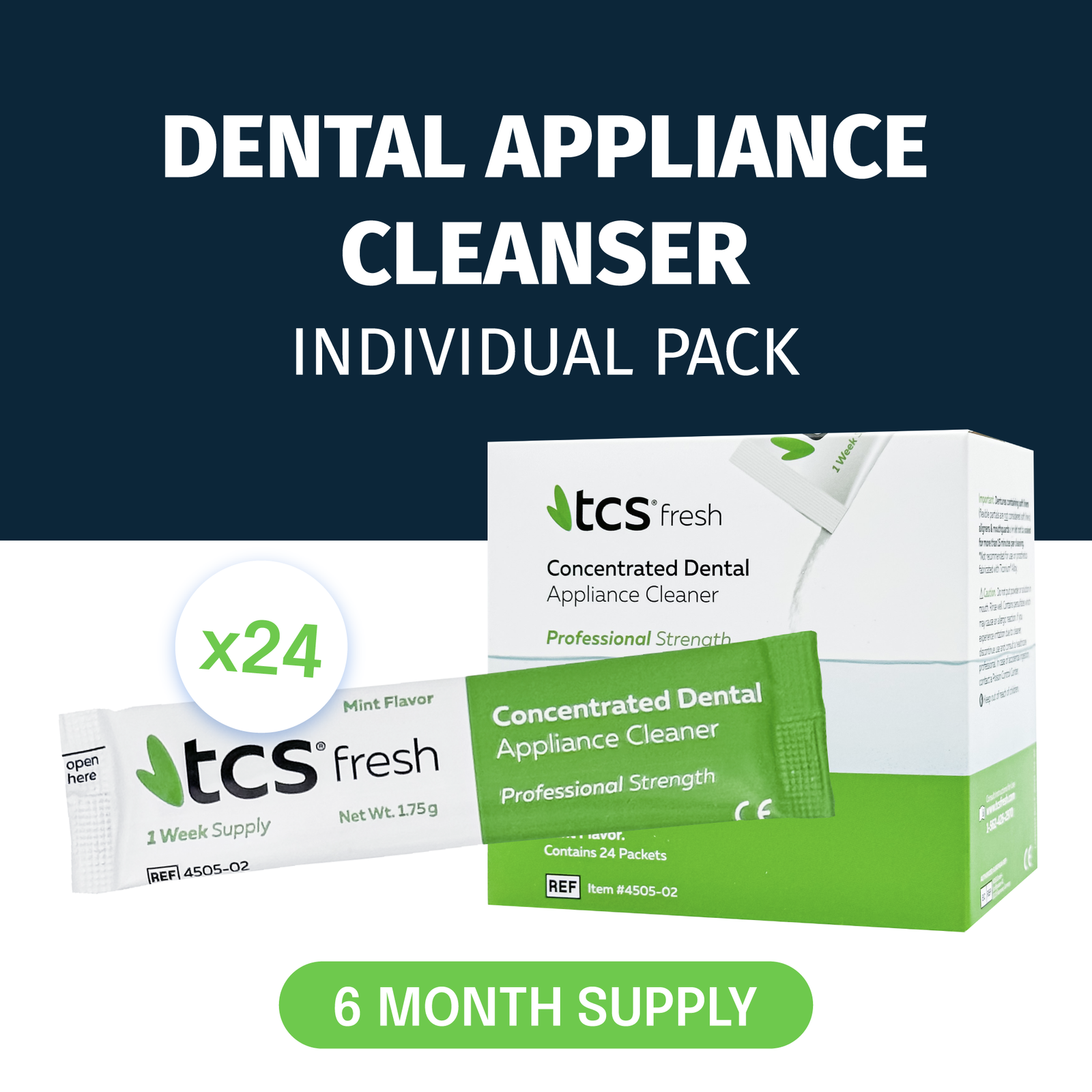TCS Fresh Concentrated Dental Appliance Cleaner