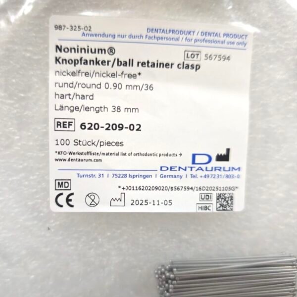 Noninium ball retainer clasp